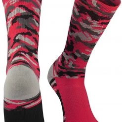 Basketball Socks TCK Sports Elite Woodland Camo Performance Crew Socks