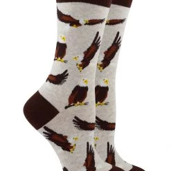 WHD Bald Eagle Socks For Women Gift For Bird Lovers Crazy Socks - Crew