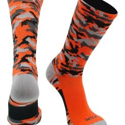 Basketball Socks TCK Sports Elite Woodland Camo Performance Crew Socks