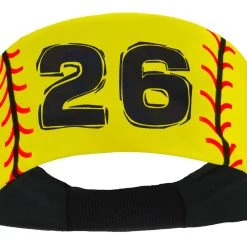 MadSportsStuff Softball Headband For Girls With Jersey Number (numbers 00-39) Headbands