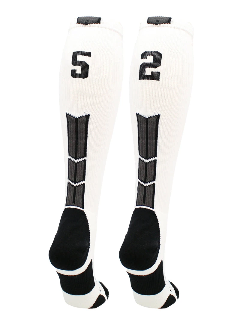 MadSportsStuff Softball Socks White Player ID Custom Number Over The Calf Socks For Softball Baseball Football Boys And Girls 27 MadSportsStuff Softball Socks White Player ID Custom Number Over The Calf Socks For Softball Baseball Football Boys And Girls