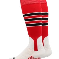 MadSportsStuff Baseball Stirrup Socks 3 Stripe With Featheredge