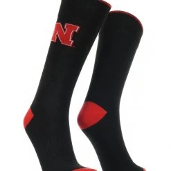 TCK Nebraska Cornhuskers Dress Socks Dean's List Crew Length Socks