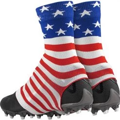 TCK Football Cleat Covers - Spats Laces Cover Also For Lacrosse Soccer Baseball, Youth And Adult Sizes Soccer Socks