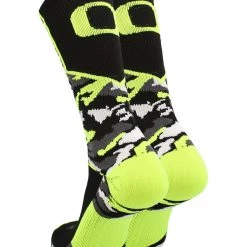 TCK All Schools Oregon Ducks Socks Woodland Camo Crew 7 TCK All Schools Oregon Ducks Socks Woodland Camo Crew
