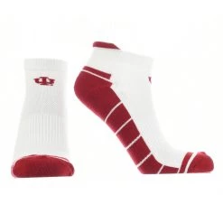 TCK All Schools Indiana Hoosiers Low Cut Ankle Socks With Tab