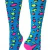 MadSportsStuff Exotic Leopard Over The Calf Athletic Socks Softball Socks