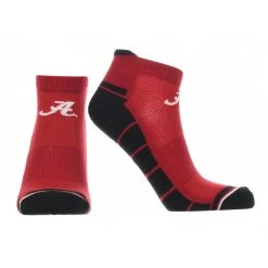 TCK Alabama Crimson Tide Low Cut Ankle Socks With Tab 7 TCK Alabama Crimson Tide Low Cut Ankle Socks With Tab