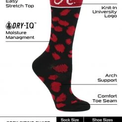 TCK Alabama Crimson Tide Socks Womens Savage Crew Socks