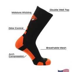 TCK All Schools Oregon State Beavers Socks Baseline Crew