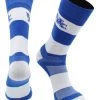 TCK Kentucky Wildcats Socks Game Day Striped Crew Socks All Schools