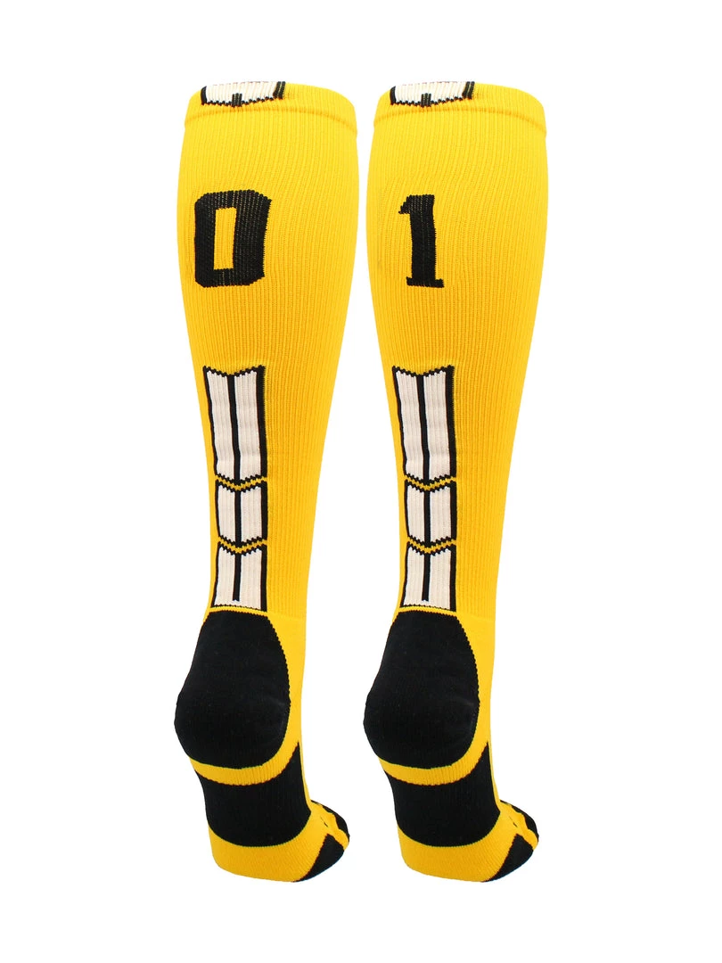 MadSportsStuff Softball Socks Gold Player ID Custom Number Over The Calf Socks For Softball Baseball Football Boys And Girls 77 MadSportsStuff Softball Socks Gold Player ID Custom Number Over The Calf Socks For Softball Baseball Football Boys And Girls