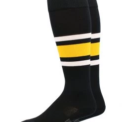 MadSportsStuff Dugout 3 Stripe Baseball Socks Over The Calf Length Pattern E