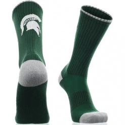 TCK Michigan State Spartans Socks Campus Legend Crew Length
