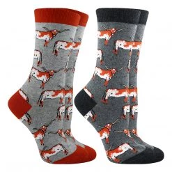 WHD Cow Socks For Women - Cow Lovers Gift - 2-Pack