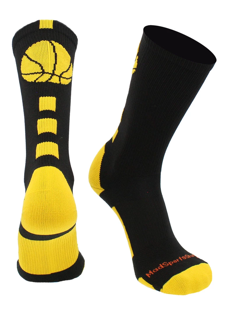 MadSportsStuff Basketball Socks For Boys, Girls, Men, Women- Athletic Crew Socks - Youth And Adult Sizes -Made In The USA 25 MadSportsStuff Basketball Socks For Boys, Girls, Men, Women- Athletic Crew Socks - Youth And Adult Sizes -Made In The USA
