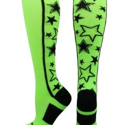 MadSportsStuff Crazy Socks With Stars Over The Calf Socks (multiple Colors)