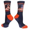MadSportsStuff USA Hockey Socks Crew Length For Boys Or Men, Hockey Gift