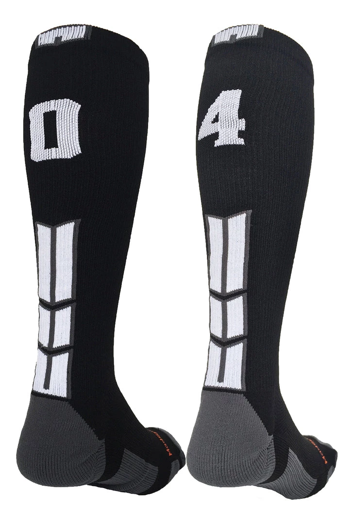 MadSportsStuff Softball Socks Black Player ID Custom Number Over The Calf Socks For Softball Baseball Football Boys And Girls 75 MadSportsStuff Softball Socks Black Player ID Custom Number Over The Calf Socks For Softball Baseball Football Boys And Girls