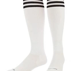 TCK Soccer Socks With Stripes- For Boys Or Girls- Men Or Women - Extra Cross-Stretch For Shin Guards