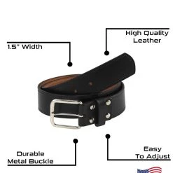 TCK Premium Leather Belt Baseball/Softball Umpires, Football/Basketball Referees, All Coaches (5 Colors, Sizes 30-44) Baseball Belts