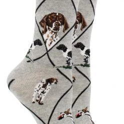 WHD German Shorthaired Pointer Socks For Women Gift For Dog Lovers Crazy Socks - Crew