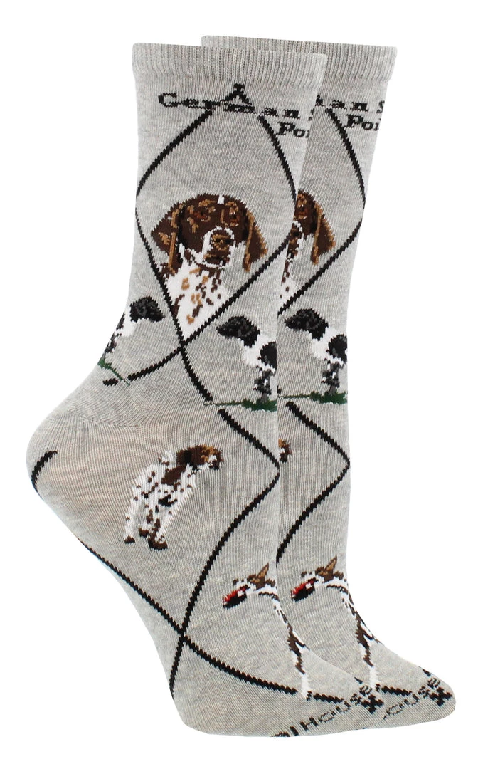 WHD German Shorthaired Pointer Socks For Women Gift For Dog Lovers Crazy Socks - Crew 1 WHD German Shorthaired Pointer Socks For Women Gift For Dog Lovers Crazy Socks - Crew
