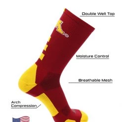TCK Minnesota Golden Gophers Socks Baseline Crew All Schools