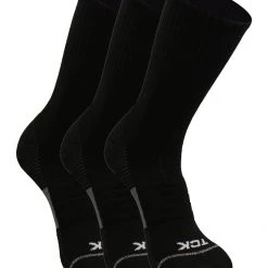 TCK Basketball Socks For Men Or Women 9-11, 10-13, Elite Athletic Cushion Crew Socks With Arch Compression 3-pack