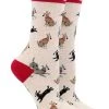 WHD Crazy Socks - Crew Adopt A Dog Socks For Women Gift For Dog Lovers