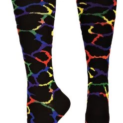 MadSportsStuff Giraffe Over The Calf Athletic Socks (multiple Colors) Softball Socks