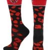 TCK All Schools Louisiana Lafayette Ragin' Cajuns Socks Womens Savage Crew Socks