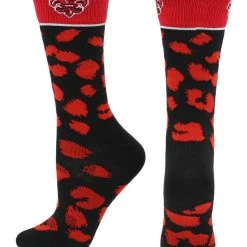 TCK All Schools Louisiana Lafayette Ragin' Cajuns Socks Womens Savage Crew Socks