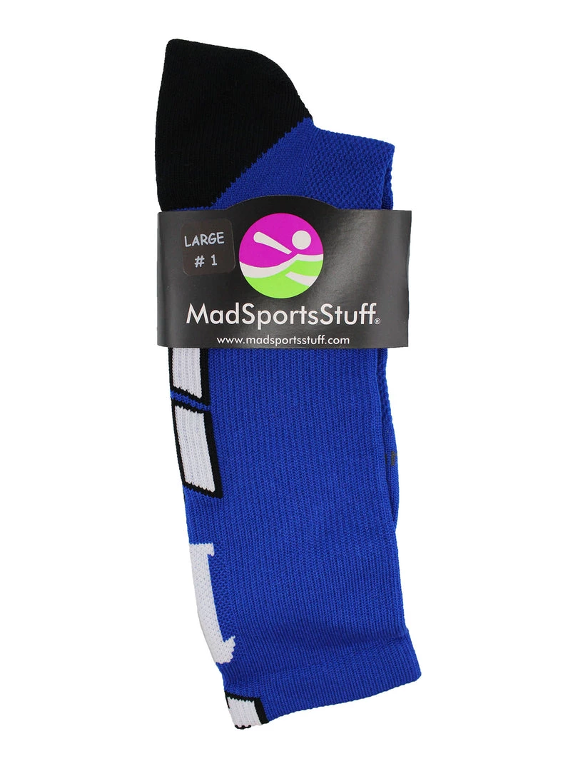 MadSportsStuff Volleyball Socks Royal Player ID Custom Number Crew Socks For Basketball Lacrosse Volleyball Boys And Girls 3 MadSportsStuff Volleyball Socks Royal Player ID Custom Number Crew Socks For Basketball Lacrosse Volleyball Boys And Girls