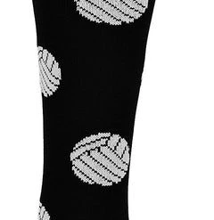 MadSportsStuff Volleyball Socks With Volleyball Print Over The Calf
