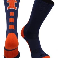 TCK All Schools Illinois Fighting Illini Socks Baseline Crew