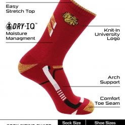 TCK Minnesota Duluth Bulldogs Socks University Of Minnesota Duluth Bulldogs Champion Crew Socks All Schools