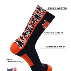TCK All Schools Auburn Tigers Socks Digital Camo