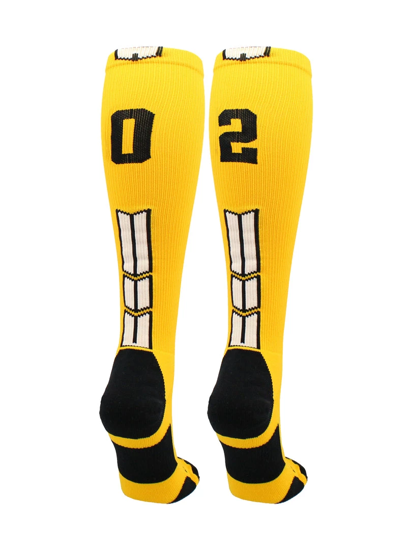 MadSportsStuff Softball Socks Gold Player ID Custom Number Over The Calf Socks For Softball Baseball Football Boys And Girls 76 MadSportsStuff Softball Socks Gold Player ID Custom Number Over The Calf Socks For Softball Baseball Football Boys And Girls