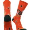 TCK Miami Hurricanes Socks Crew Length Sock Mayhem
