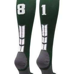 MadSportsStuff Dark Green Player ID Custom Number Over The Calf Socks For Softball Baseball Football Boys And Girls Softball Socks 154 MadSportsStuff Dark Green Player ID Custom Number Over The Calf Socks For Softball Baseball Football Boys And Girls Softball Socks