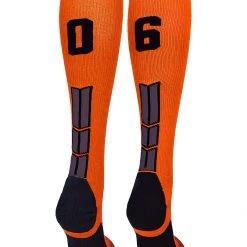 MadSportsStuff Softball Socks Orange And Black Player ID Custom Number Over The Calf Socks For Softball Baseball Football Boys And Girls 178 MadSportsStuff Softball Socks Orange And Black Player ID Custom Number Over The Calf Socks For Softball Baseball Football Boys And Girls