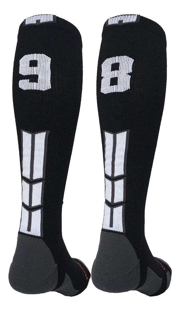 MadSportsStuff Softball Socks Black Player ID Custom Number Over The Calf Socks For Softball Baseball Football Boys And Girls 93 MadSportsStuff Softball Socks Black Player ID Custom Number Over The Calf Socks For Softball Baseball Football Boys And Girls