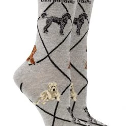 WHD Labradoodle Socks For Women Gift For Dog Lovers Crazy Socks - Crew