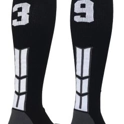 MadSportsStuff Softball Socks Black Player ID Custom Number Over The Calf Socks For Softball Baseball Football Boys And Girls 196 MadSportsStuff Softball Socks Black Player ID Custom Number Over The Calf Socks For Softball Baseball Football Boys And Girls