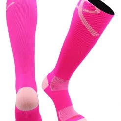 TCK Pink Ribbon Awareness Over The Calf Socks 13 TCK Pink Ribbon Awareness Over The Calf Socks