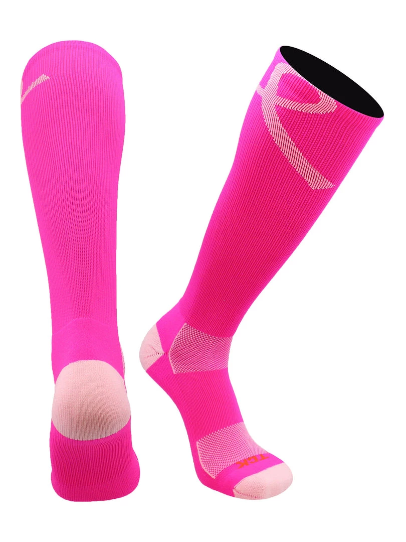 TCK Pink Ribbon Awareness Over The Calf Socks 7 TCK Pink Ribbon Awareness Over The Calf Socks