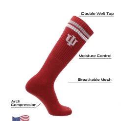 TCK All Schools Indiana Hoosiers Socks Throwback Tube 9 TCK All Schools Indiana Hoosiers Socks Throwback Tube