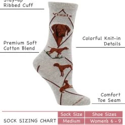 WHD Vizsla Socks For Women Gift For Dog Lovers