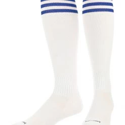 TCK Soccer Socks With Stripes- For Boys Or Girls- Men Or Women - Extra Cross-Stretch For Shin Guards